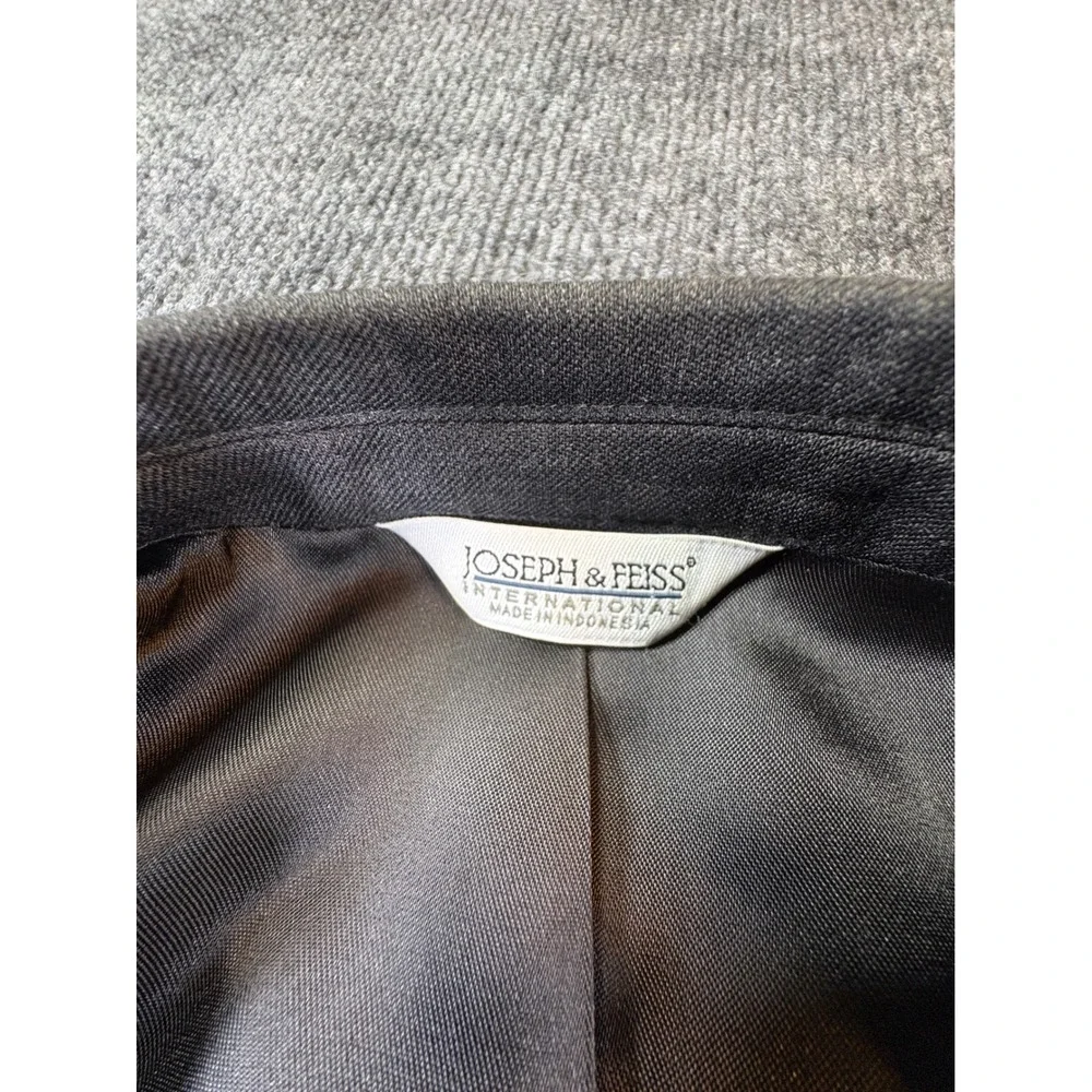 Joseph & Feiss International Trio Mens Grey 2 Button Suit Set Blazer Pants 48R